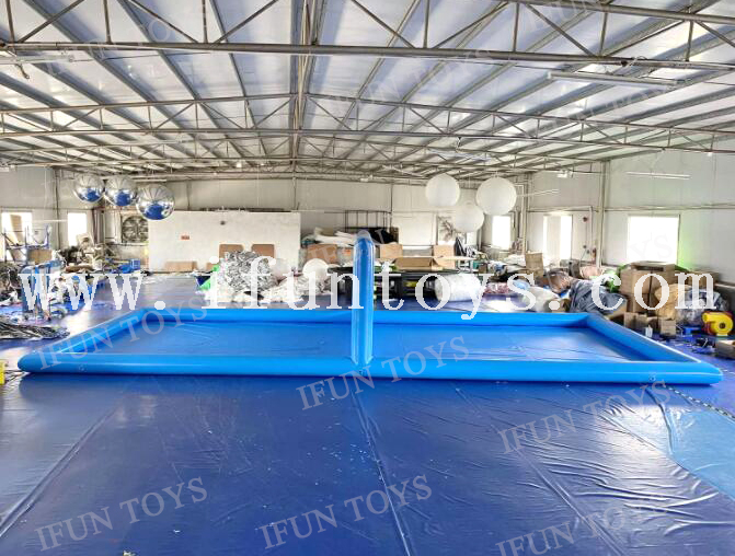 Portable Inflatable Water Volleyball Court / Beach Volleyball Field / Inflatable Volleyball Pool for Sport Games