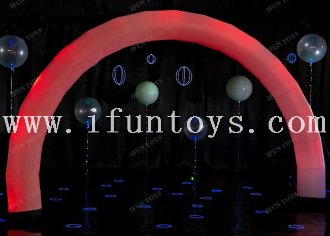Advertising Inflatable LED Lighting Christmas Archway Inflatable Color Changing Arch Entrance Arch for Party Event