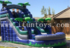 Coconut Tree Outdoor Inflatable Water Slide for Children Playground / Children Water Slide with Swimming Pool for Backyard