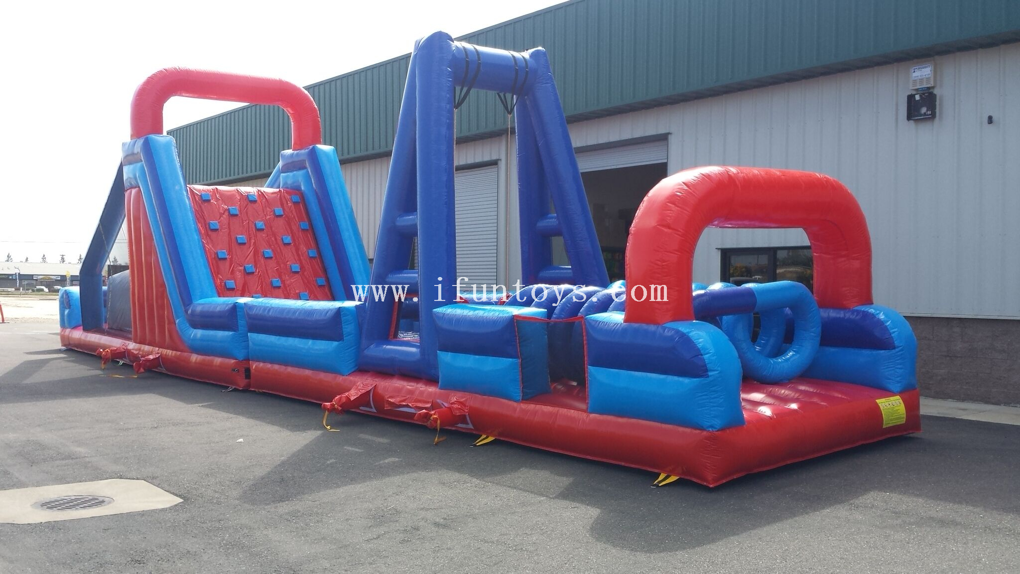 Inflatable land obstacle challenge race game /inflatable Extreme Rush Obstacle/the beast inflatable obstacle course for sport