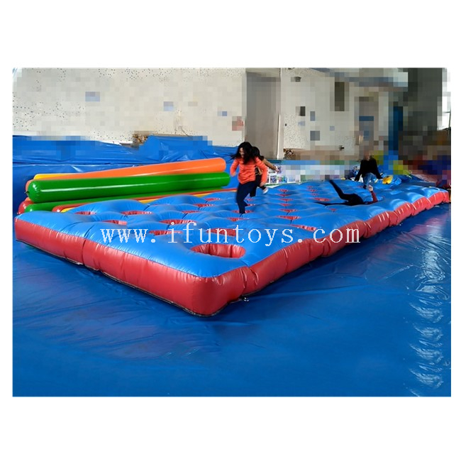Interactive Inflatable Mattress Run Game / Obstacle Mat Sport Course for Sale
