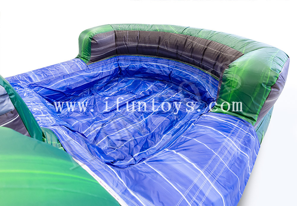 Inflatable Rainforest Waterslide with Pool / Tropical Theme Inflatable Water Slide for Sale