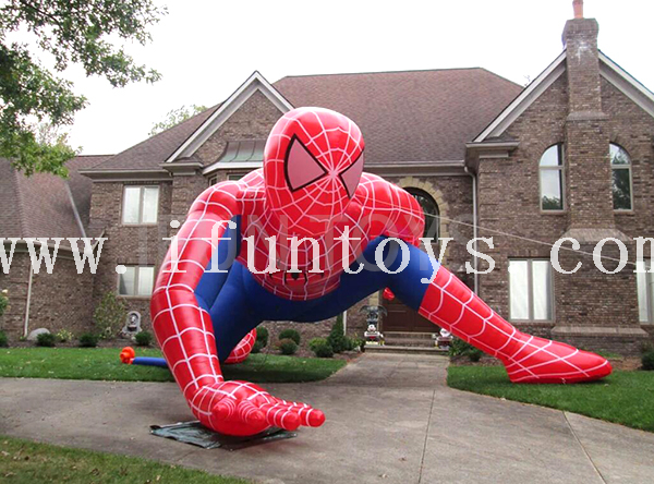 Giant Inflatable Spiderman Superhero Model for Outdoor Advertising
