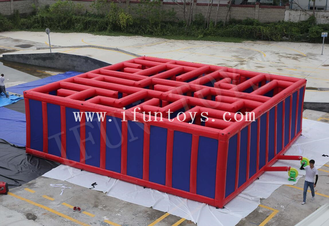 Interactive Inflatable Maze Game / Maze Obstacle / Inflatable Ladybirth Maze for Kids And Adults