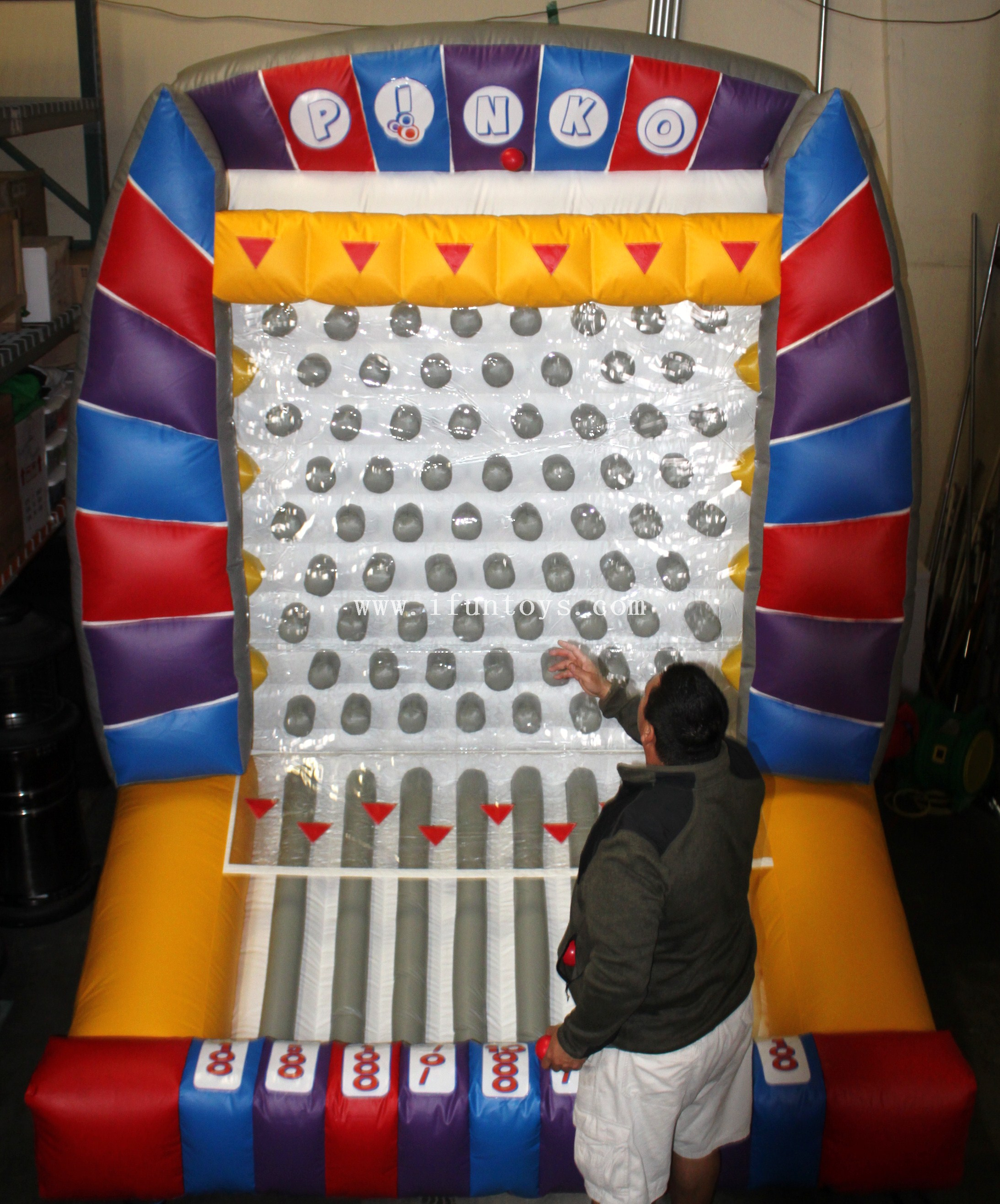 Commercial Inflatable Plinko Carnival Game/ Interesting Inflatable Pinball Game/Inflatable Plinko Bounce House for sale