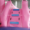 New design inflatable Pink princess bouncy castle combo /inflatable bounce house with slide for kids