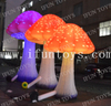 Giant Mushroom Inflatable Garden Decoration LED Inflatable Lighting Mushroom with Air Blower for Theme Park Event