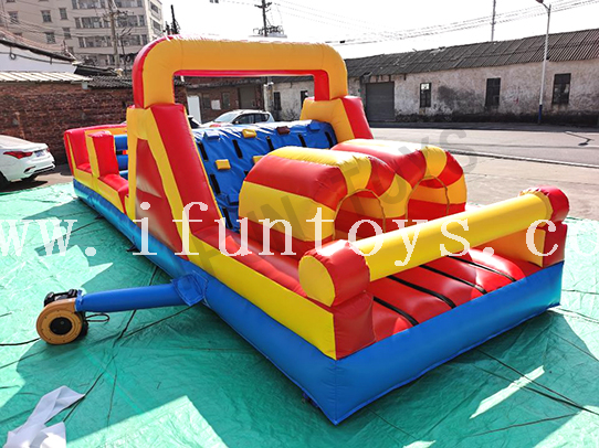Outdoor Inflatable Obstacle Course Challenge / Obstacle Run Game for Adults