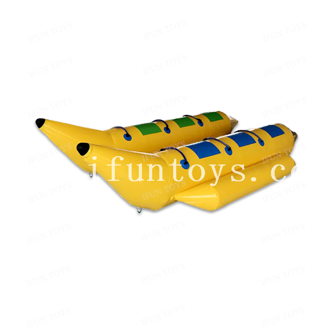 Double Tube Snow And Water Flying Banana Boats Aqua Inflatable Banana Boat Inflatable Snow Banana Boat For Kids And Adults