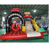 Multifunction car inflatable bouncer with slide/inflatable jumping bouncy castle/inflatable playground obstacle for kids