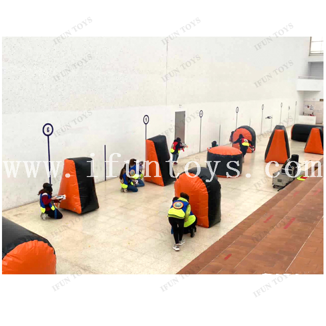 Outdoor Inflatable Paintball Bunkers Field / CS Game Inflatable Paintball Obstacle / Lasertag Bunker for Shooting Game