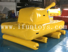 New Outdoor Interactive Human Size Team Building Rolling Tube Games Inflatable Tank Games For Sale