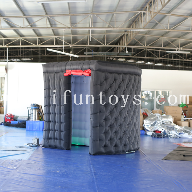  Led lighting inflatable Curved photo booth/inflatable photo booth enclosure/inflatable Photo Booth Studio for wedding&party 123/128 