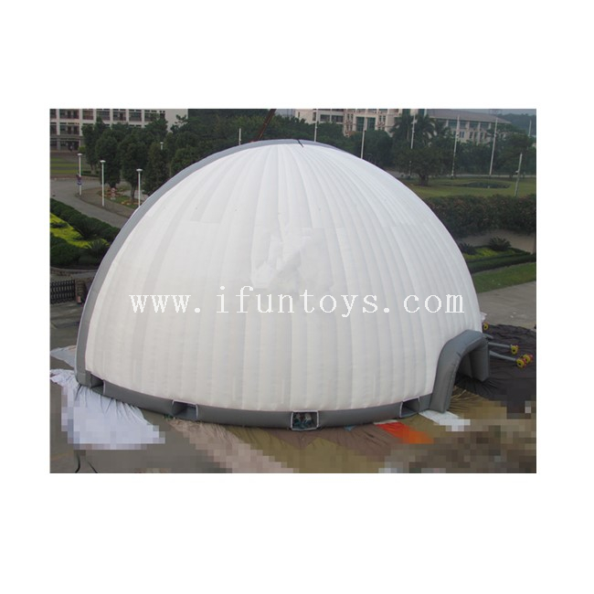 Outdoor Giant Inflatable Dome Building / Inflatable Marquee Dome /inflatable Structures with 2 Half Shell Tent for Sale