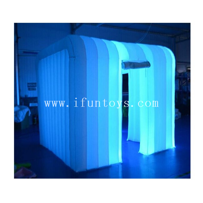 White Inflatable LED Photo Booth / Portable Inflatable Wedding Photo Booth Tent with Cheap Price