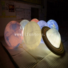 1 meters indoor hanged inflatable LED lighting show planet balloons for party or advertising or wedding decoration