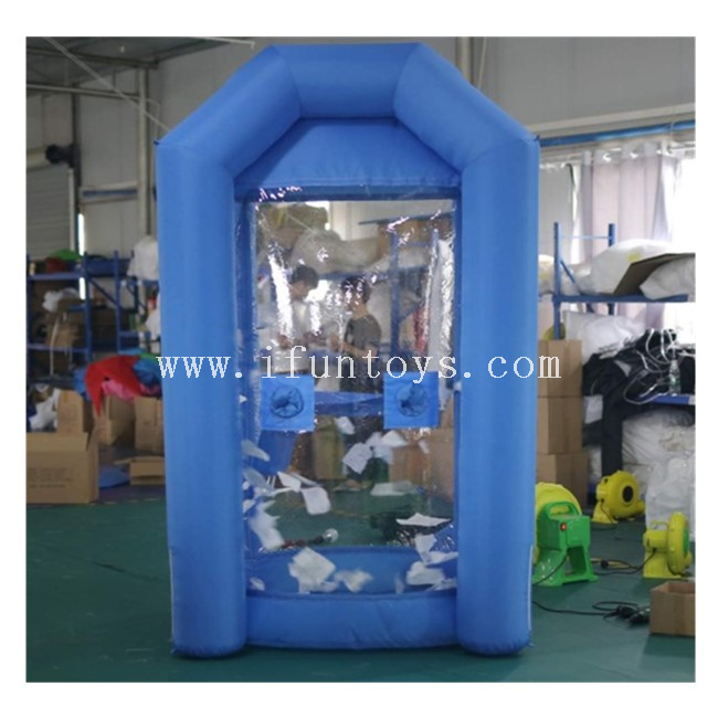 Outdoor Inflatable Money Grab Booth /Inflatable Cash Vault /Inflatable Cash Grab Box for Promotion