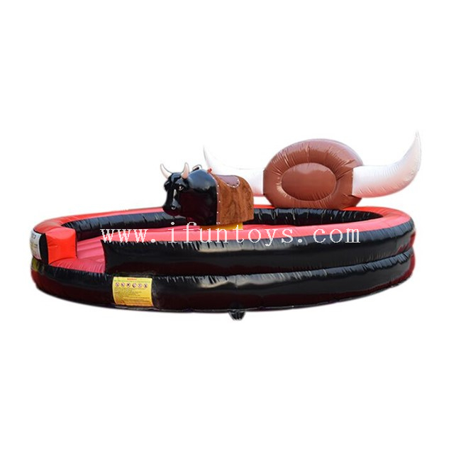 Interactive Inflatable Mechanical Bull / Inflatable Amusement Bull Ride / Inflatable Rodeo Mechanical Bull Sports Game