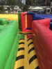 Outdoor sport game 4 player inflatable dizzy X obstacle course /inflatable dizzy meltdown obstacles 