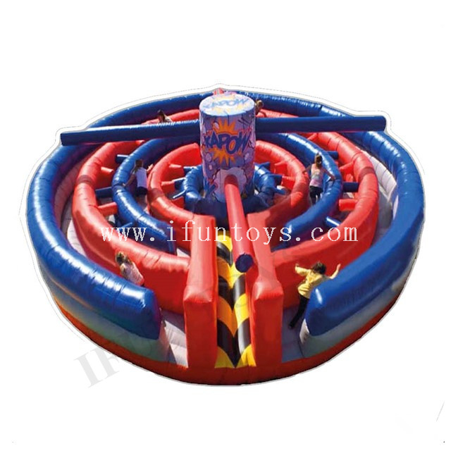 Inflatable Mechanical Kapow Obstacle Maze / Kapow Phantom / Kapow Wipe Out Race Game