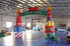 Outdoor gift box design inflatable christmas arch /Inflatable advertising Christmas Archway for holiday decoration