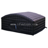 Black Portable Inflatable Yoga Tent / Giant Inflatable Cube Tent / Outdoor Giant Inflatable dome building for Yoga sports