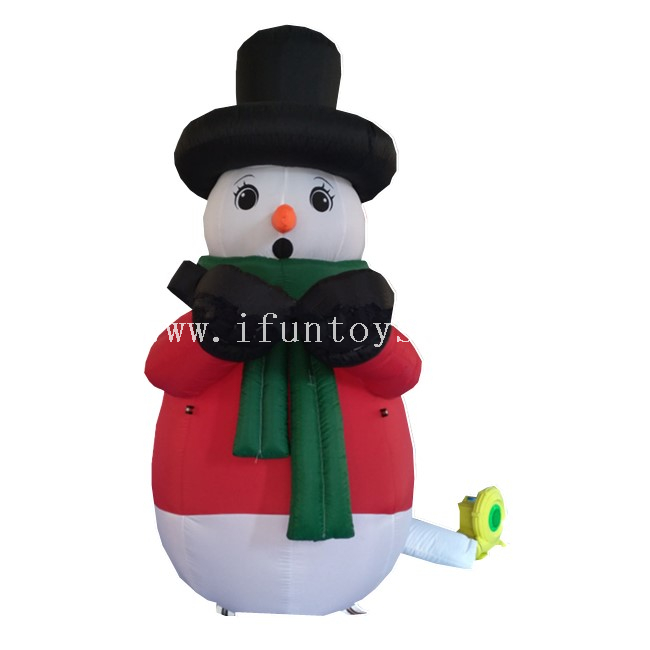 Outdoor Inflatable Christmas Snowman / Inflatable Snowman Girl for Christmas / Inflatable Snowman Model for Decoration