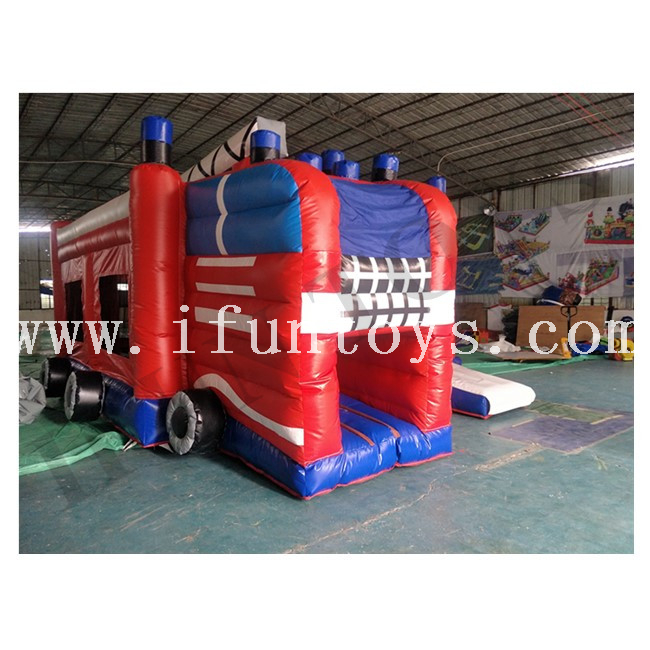 Inflatable Truck Bouncer / Inflatable Jumping Castle with Slide / Air Bouncer Inflatable Trampoline for Kids 