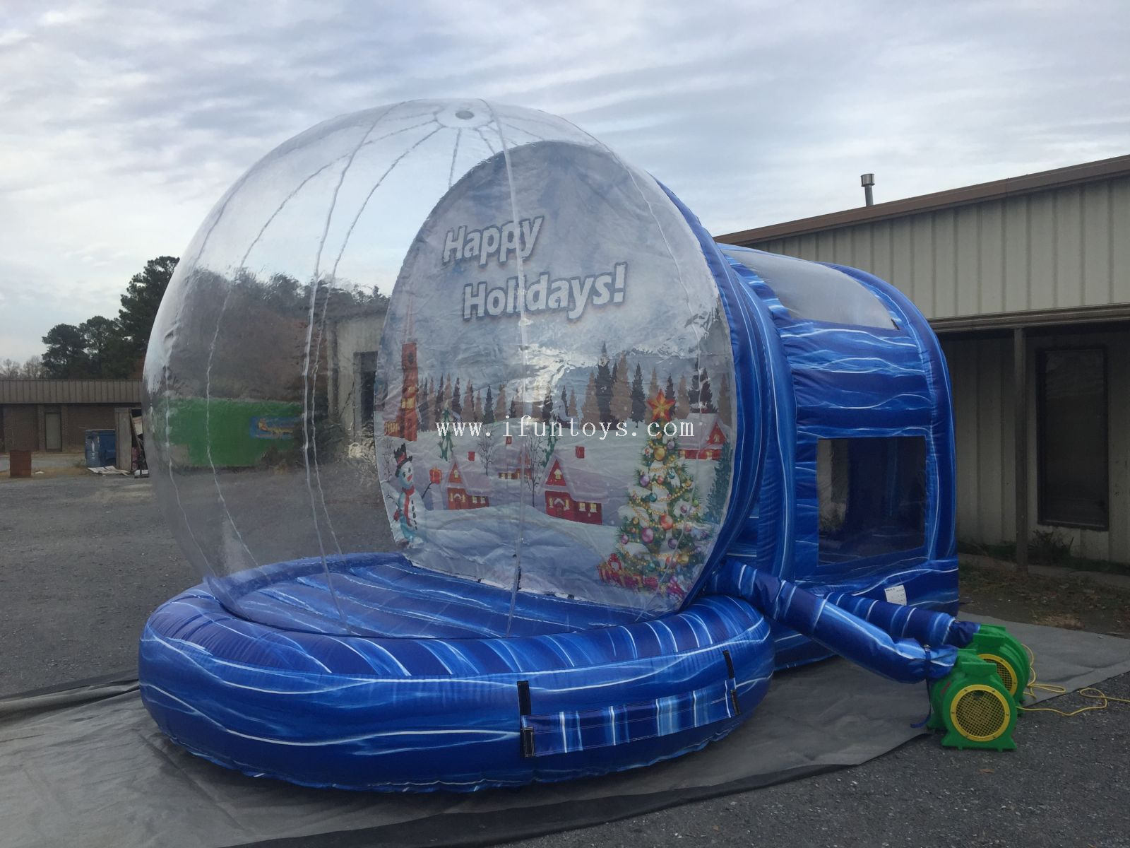 Giant inflatable snow globe photobooth for Christmas&amp;Halloween