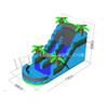 Tropical Palm Tree Inflatable Water Slide with Small Pool / Cheap Inflatable Slip N Slide