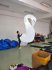 Outdoor inflatable walking white swan costume/Dance Lighting Inflatable Swan Costume for Street Parade Decoration