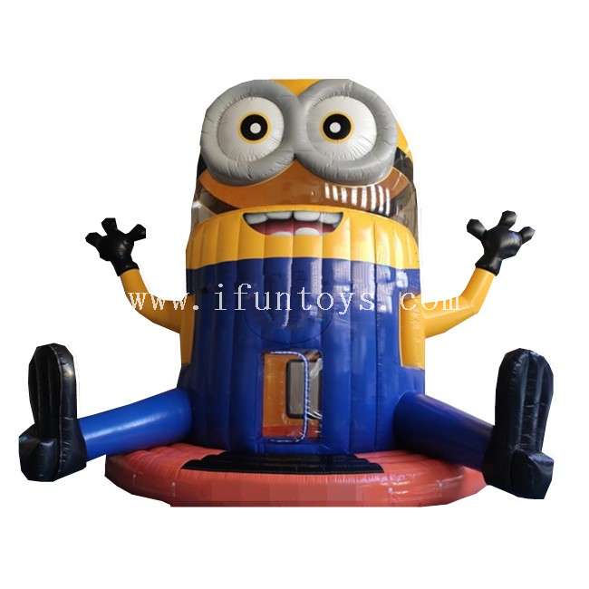 Inflatable Minions Parachute / Inflatable Airborne Adventure Free Fall Sport Game for 4 Persons