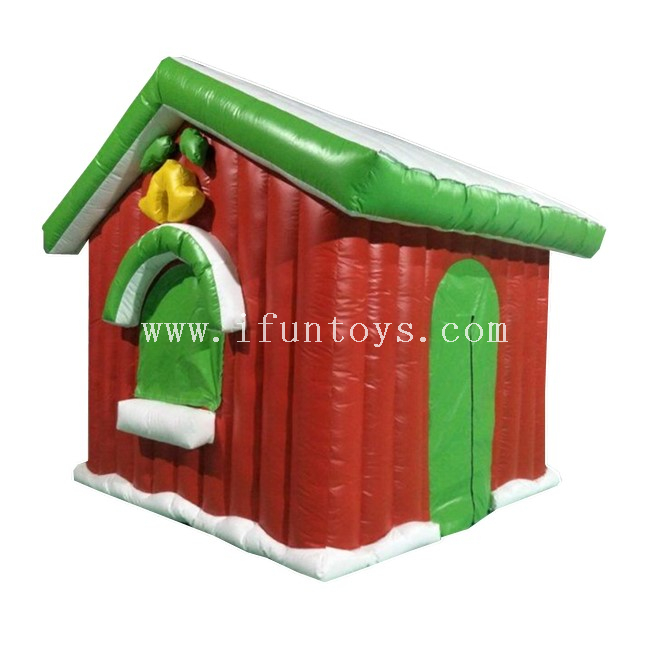 Inflatable Christmas House / Inflatable Santa Claus House / Inflatable Santa's Grotto Tent for Xmas Decor