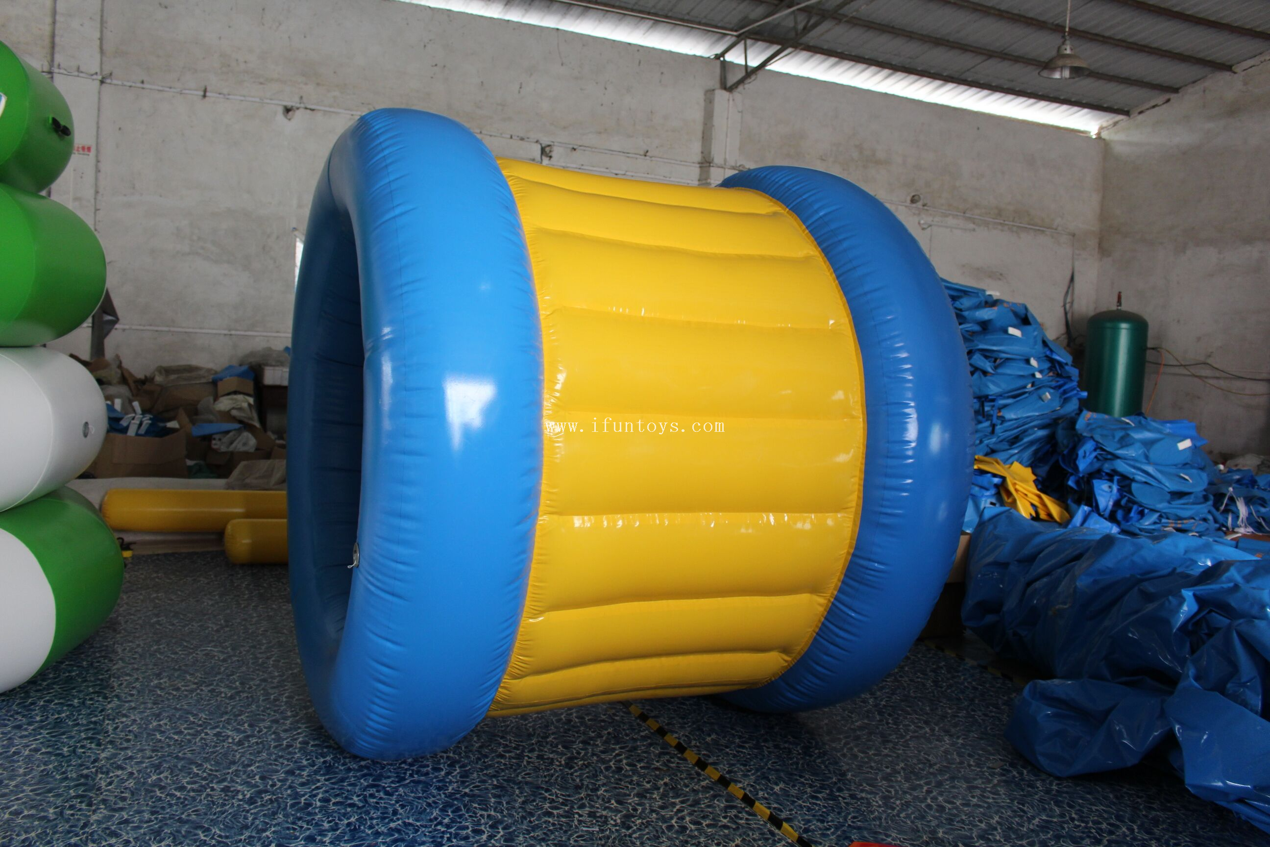 giant inflatable rolling wheel