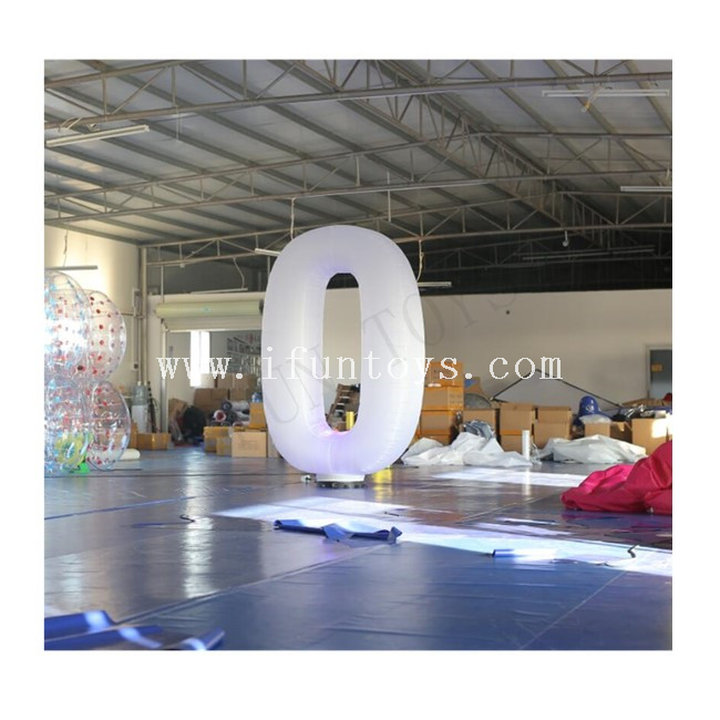 Giant Inflatable Lighted Letter Balloon / Inflatable Number 2 with LED