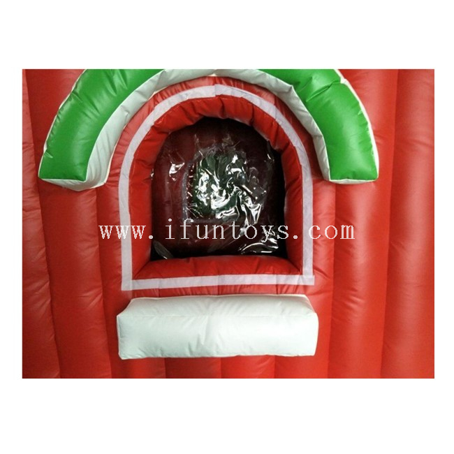 Inflatable Christmas House / Inflatable Santa Claus House / Inflatable Santa's Grotto Tent for Xmas Decor