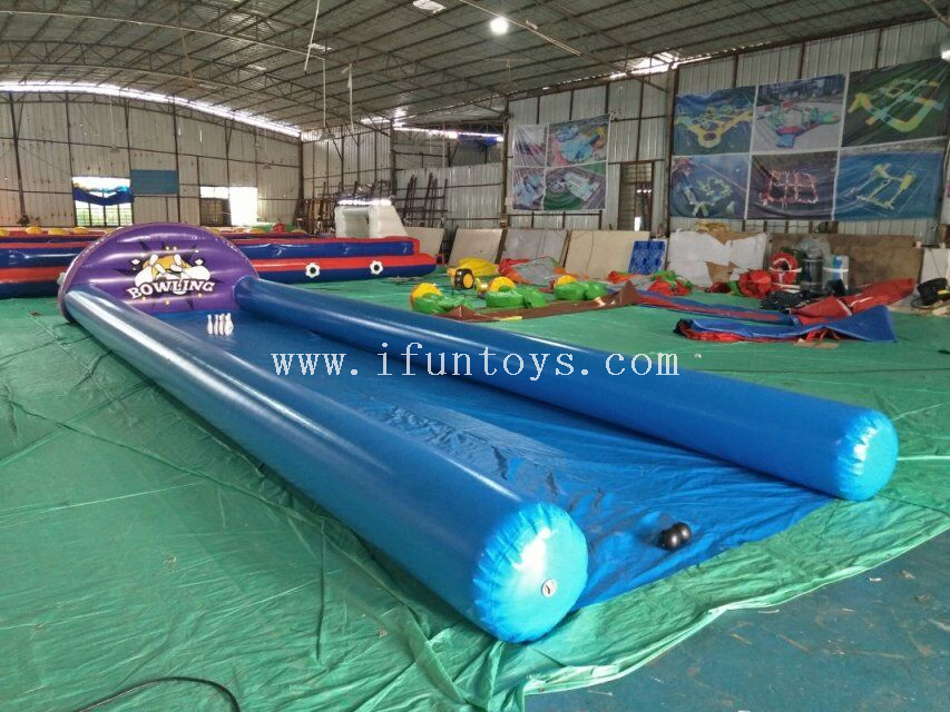 Inflatable bowling race sport games /Outdoor inflatable bowling single ...